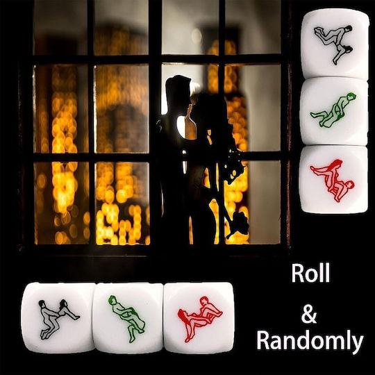 Lucky Lovers Ερωτικό Παιχνίδι Ζαριών SMD-ZS-310-WHITE-6