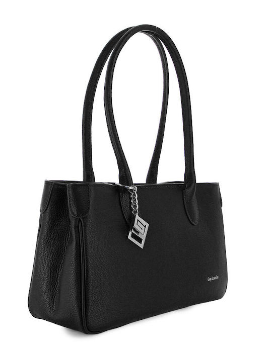 Leather Women's Shoulder Bag Black