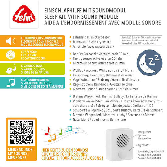 Fehn Hanging Baby Toy with Music for Newborns