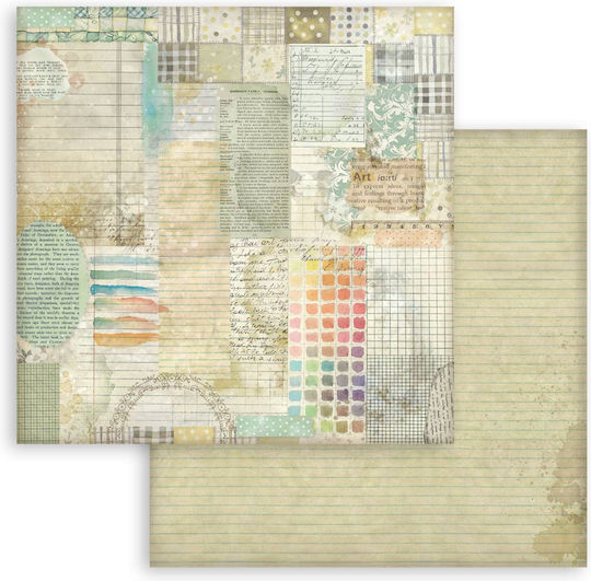 Χαρτιά Scrapbooking 10τεμ 20.3×20.3cm Stamperia Daisy Art Backgrounds