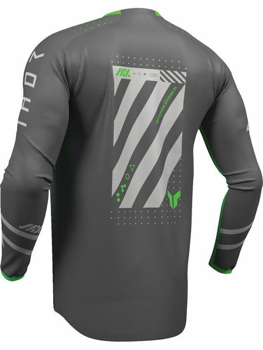 Thor Μπλούζα Futura Racewear Launchmode Γκρί Charcoal Γκρί Polyester
