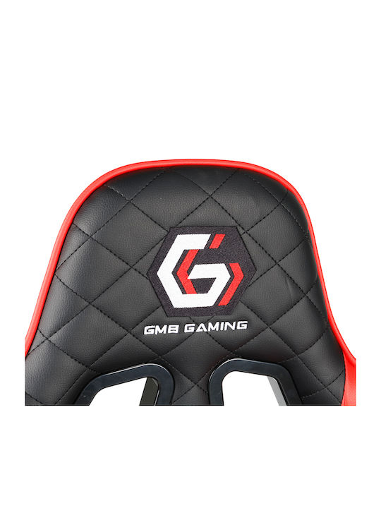Gembird GC-03-BR Καρέκλα Gaming Δερματίνης με Ρυθμιζόμενα Μπράτσα Black / Red