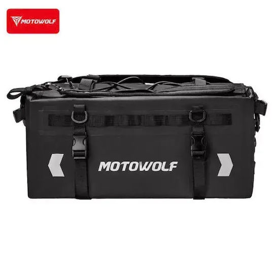 Αδιάβροχη Σκληρή Τσάντα Μοτοσυκλέτας Motowolf Mb9 37l – Tail Bag Backpack Πολυμορφική Μαύρη