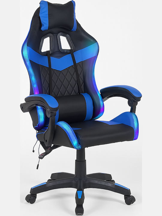 Shally Dogan 02842669 Gaming Chair Artificial Leather with RGB Lighting Blue