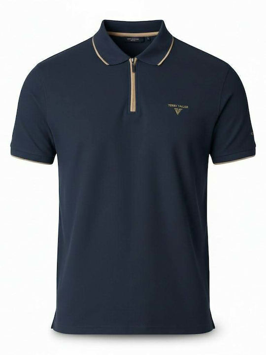 Short Sleeve Blue Blouse