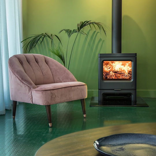 Charnwood Skye 7 Μεταλλική Ξυλόσομπα 7.3kW Almond