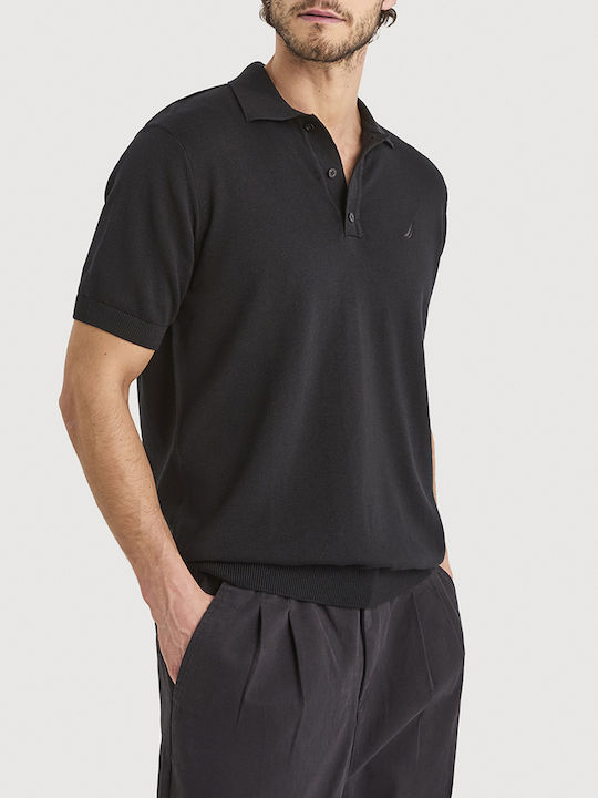 Nautica Polo Herrenblusen Schwarz