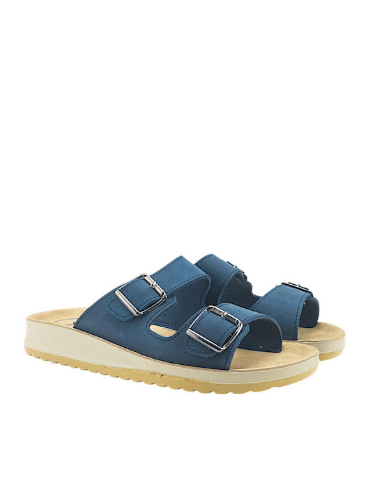 Women's Blue Flat Sandals