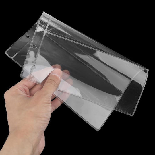 Set 10 Foițe Pentru Legătorie Pentru Bancnote 2 Buzunare 18 X 12 Cm Transparente 3 Găuri 5.5x7x7x5.5 Cm Er D L