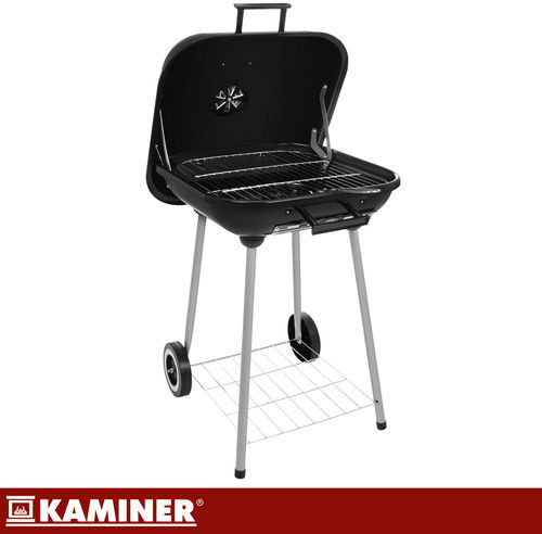Kaminer Rostfreier Stahl Holzkohlegrill Mit einem Deckel 38,5x38,5cm