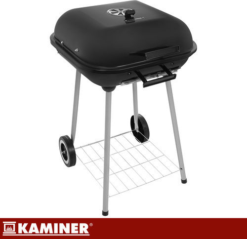 Kaminer Rostfreier Stahl Holzkohlegrill Mit einem Deckel 38,5x38,5cm