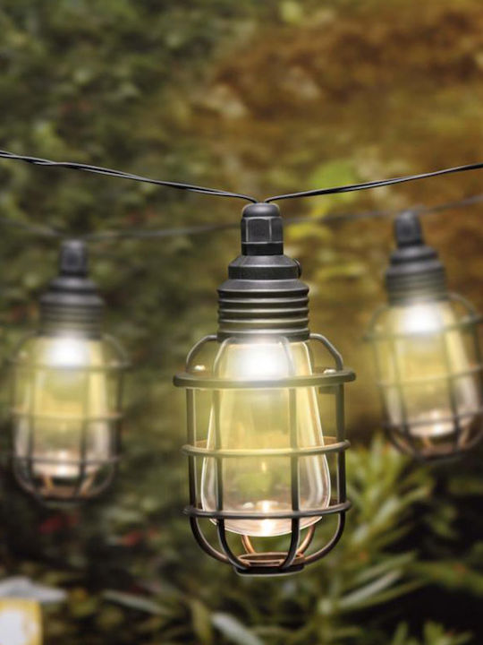 Grundig Светеща Гирлянда LED 3.8m с 10 Фенера Топло Бяло