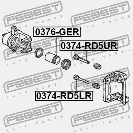 Brake Caliper Gun Rear Brake Honda Integra 4d Db6 Jp 43215-sh3-931