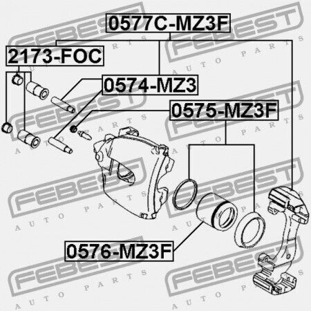 Κάλυμμα Δαγκάνας Οδηγού Δαγκάνας Φρένων Ford Focus Cb4 2008-2011 Eu 6186923