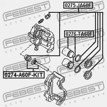 Έμβολο Δαγκάνας Μπροστινού Φρένου Nissan Armada Ta60 2003.08 Us 41121-zc60a