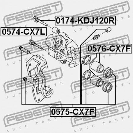 Etrier Frână Șofer Etrier Frână Față Mazda CX-7 ER 2007-2009 EU S49K-33-694