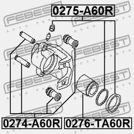 Caliper Piston Back Brake Nissan Armada Ta60 2003.08 Us 44126-7s000