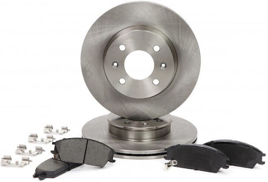 Set of Front Brake Discs for Hyundai Getz