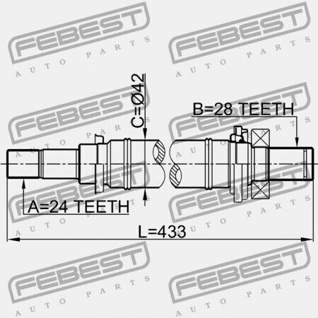 Axă Dreapta Partea Mazda 3 Bk 2003-2006 Eu Fg03-25-700d