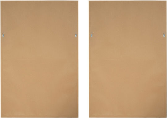 Artekko Canvas Beige Paintings Canvas Black Frame 60x3.6x90 Cm 2 Pieces 60cm X 3.6cm X 90cm
