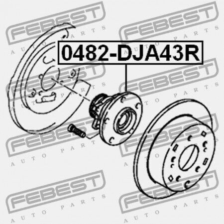 Hintere Radlagermutter Mitsubishi Galant Dj1 3a 2003.11 Mexico Mmna Mr589520