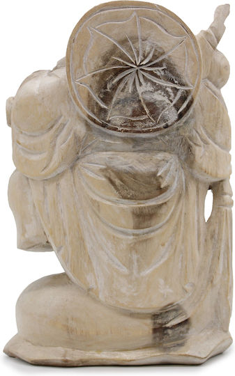 Ancient Wisdom Decorative Buddha Made of Wood 30cm