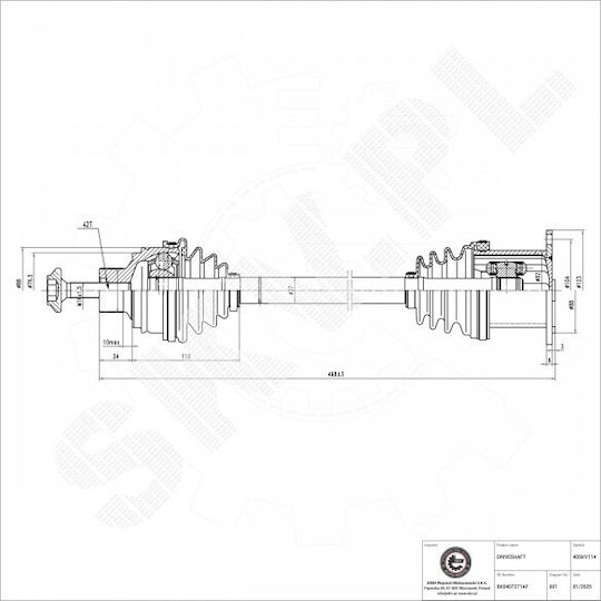 Половин Ос Audi A4 A5 Преден Ляв Десен 8k0407271af