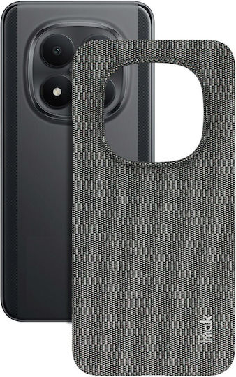 Imak Gray Synthetic Leather Back Cover (Poco M8)