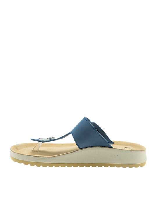 Women's Blue Flat Sandals