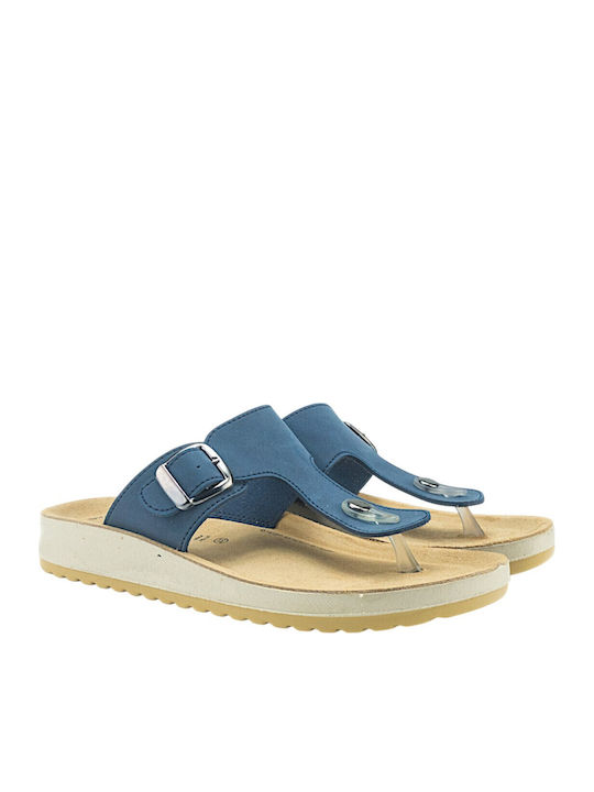 Women's Blue Flat Sandals