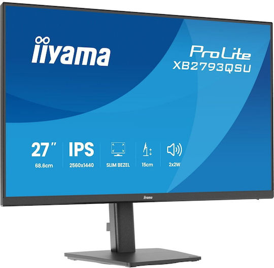 Iiyama ProLite XB2793QSU-B1 IPS Monitor 27" QHD 2560x1440