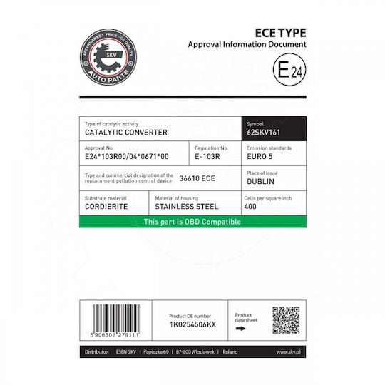 Vw Caddy III Touran 1K0254506KX Auto-Dichtungen