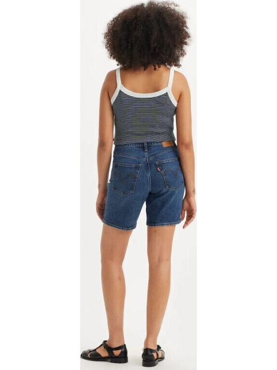 Ribcage Damen-Shorts Jean Blau