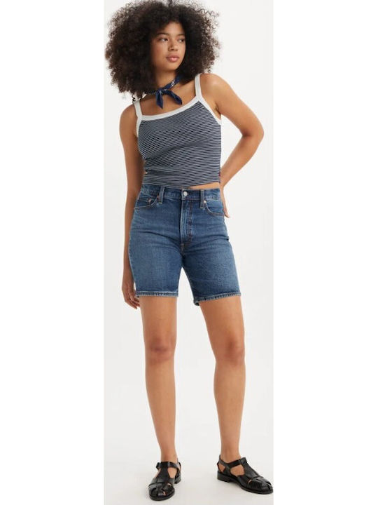 Ribcage Damen-Shorts Jean Blau