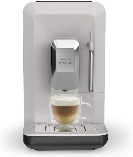 Krups My Coffee Automatic Espresso Machine 1690W 15bar Pressure with Grinder Grey EA201BE0