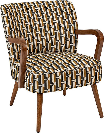 Πολυθρόνα Chiara 62.5x71x79cm Πολύχρωμη Πολυθρόνα Chiara 62.5x71x79cm Πολύχρωμη