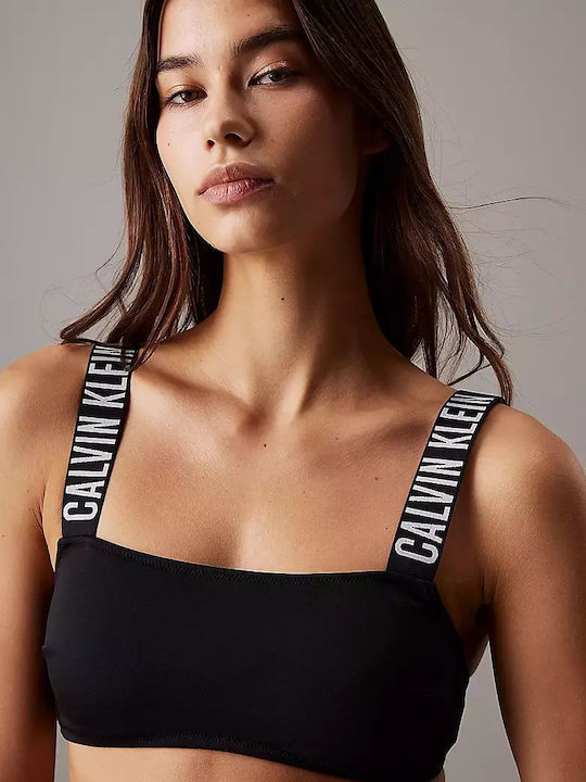 Strapless Bikini Top Μαύρο