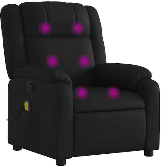 Relax με Υποπόδιο 77x95x99cm Μαύρη Relax με Υποπόδιο 77x95x99cm Μαύρη