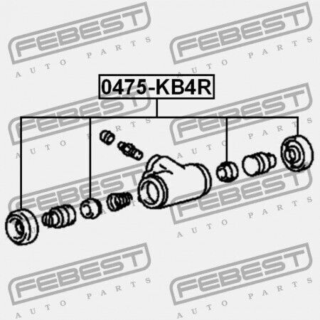 Κιτ Επισκευής Πίσω Κυλίνδρου Φρένων Mitsubishi Lancer Cy 2007-2017 4610a007
