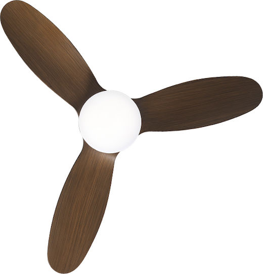 Life Solano Ceiling Fan 91cm with Light Wood-Black