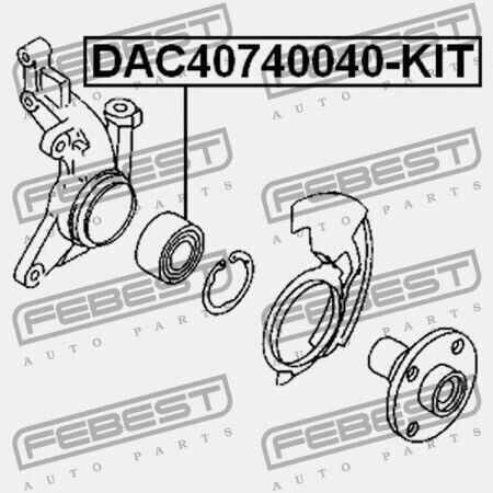 Febest Ρουλεμάν Τροχών για Audi A3 / S3