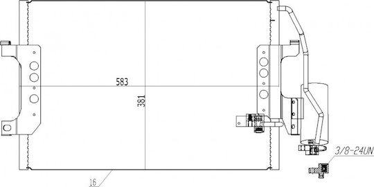 Радиатор Климатик Mercedes 168 A-class 00 1685000854