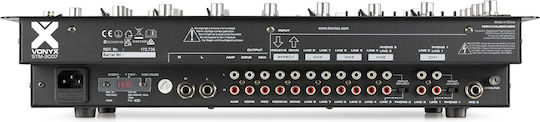 Vonyx STM-3007 172.736 Analoger Mischpult 6 Kanäle / 1 XLR-Eingang & Bluetooth