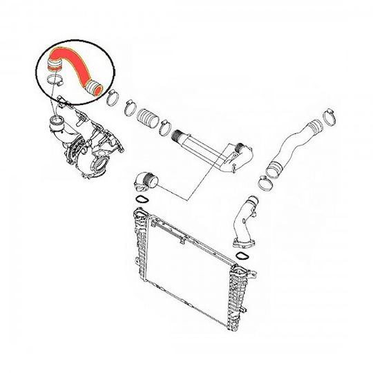 Turbo Hose Opel Astra H Zafira B 835715