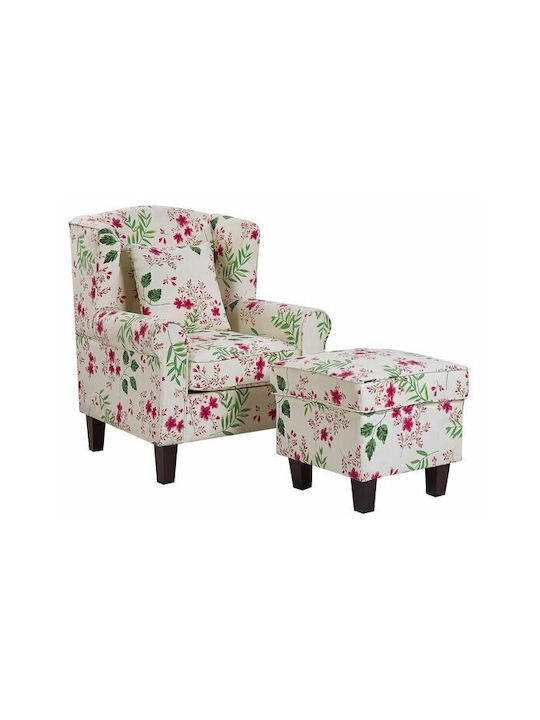 Berwyn 1422 Sessel mit Fußhocker Mehrfarbig 95x77x78cm