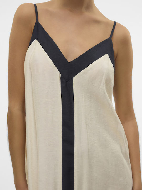 Summer Maxi Slip Dress Birchblack Beige