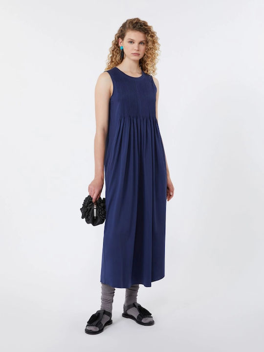 Midi Φόρεμα Navy Μπλε