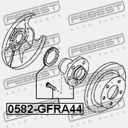 Rear Wheel Bearing Mazda 626 Ge 1991-1994 Eu Ge4v-26-15xa