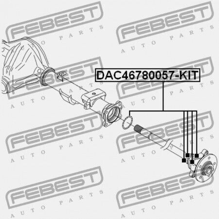 Wheel Bearing Repair Kit Rear Axle Volkswagen Amarok 2010 Br 2h0501171