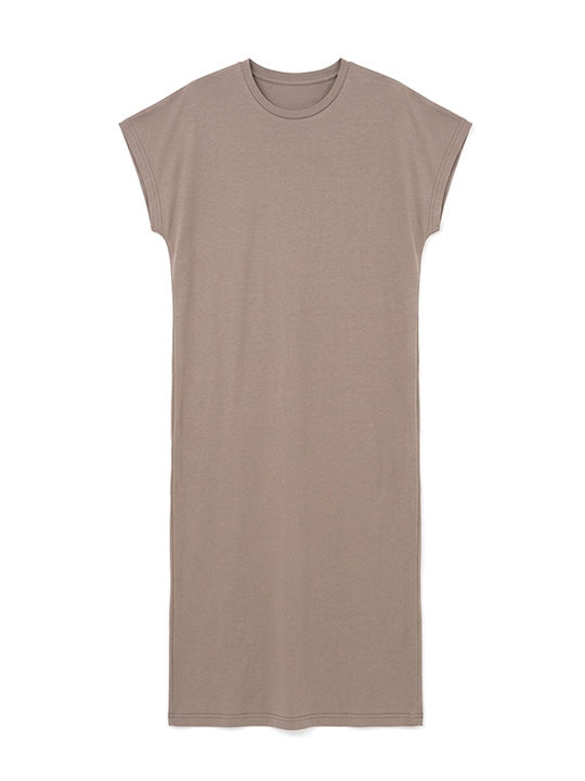 Summer Midi Dress Brown S26B3026 Taupe